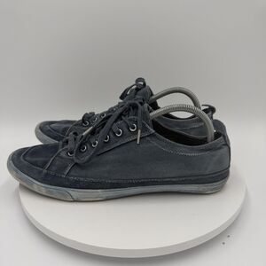 Bed Stu Redondo Mens Size 12 Low Top Sneakers Shoes Distressed Blue Canvas Suede